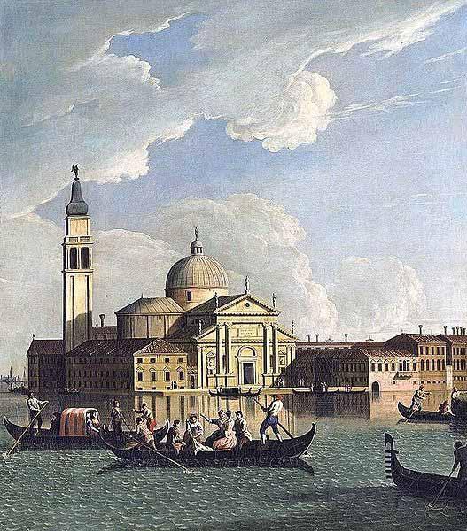 Johan Richter View of San Giorgio Maggiore, Venice Norge oil painting art